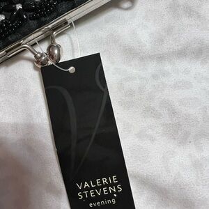 Valerie Stevens Black Beaded Clutch